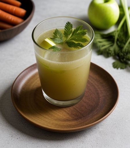 Carrot, Celery, and Apple Juice With Sorrel recipe image