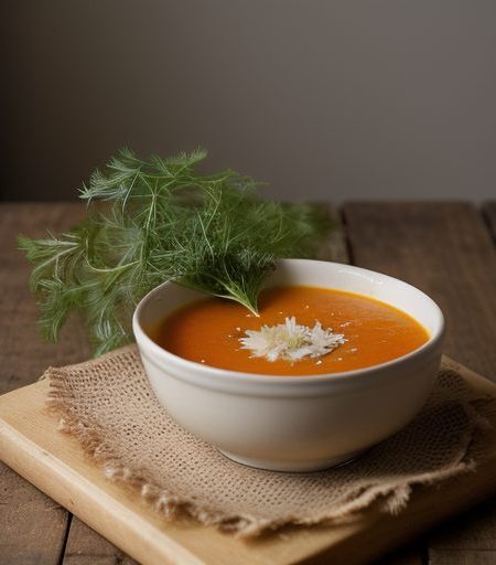 Carrot-Dandelion Soup recipe image