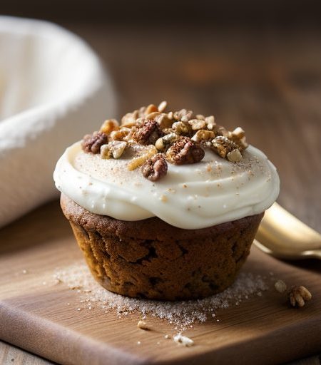 Carrot Muffins With Walnut-Cream Centers Ww recipe image