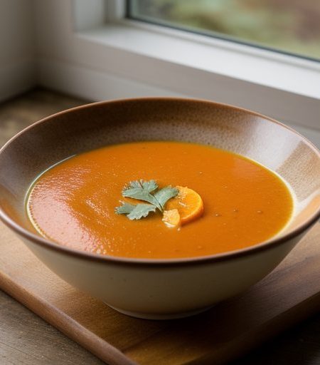 Carrot~ Orange & Cilantro Soup recipe image
