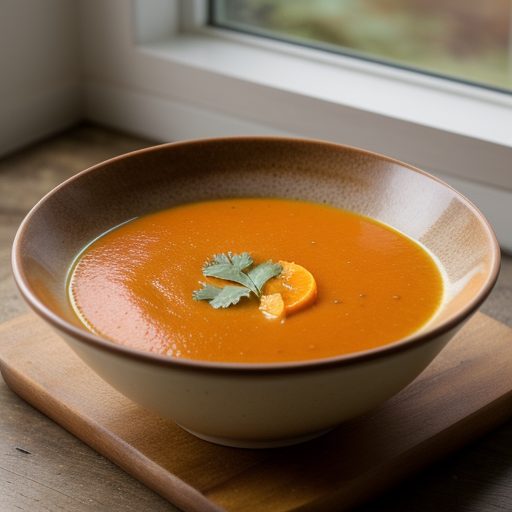 Carrot~ Orange & Cilantro Soup recipe image