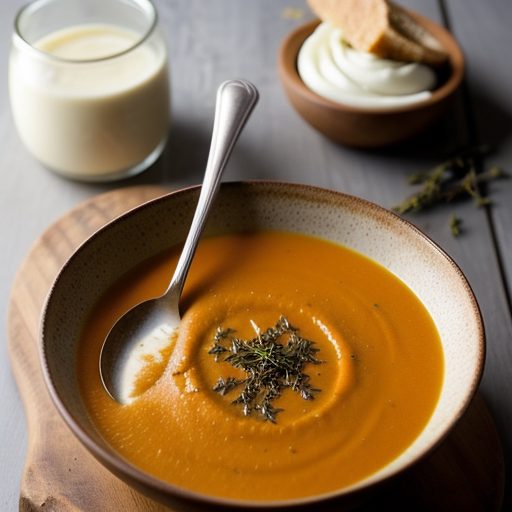 Carrot Thyme Soup recipe image