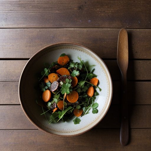 Carrot-Viola Salad - Country Living recipe image