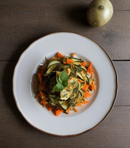 Carrot, Zucchini and Potato Shreds recipe image