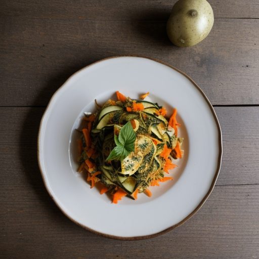 Carrot, Zucchini and Potato Shreds recipe image