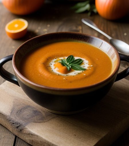 Carrot and Apple Soup With Marjoran recipe image