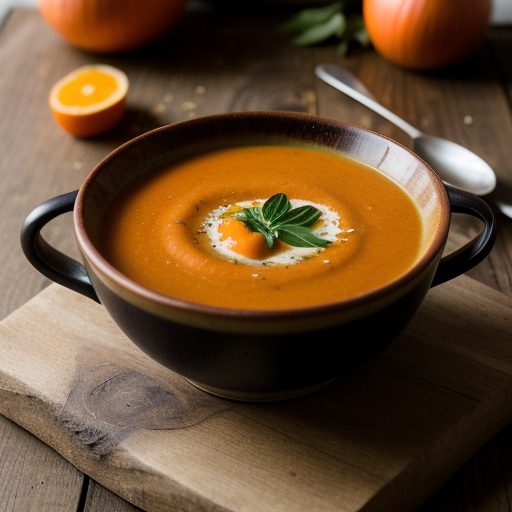 Carrot and Apple Soup With Marjoran recipe image