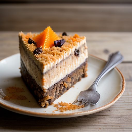 Carrot and Raisin Cheescake recipe image