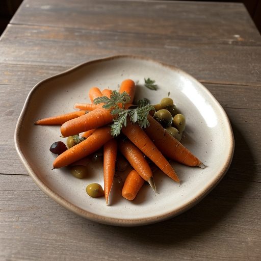 Carrots With Olives & Twenty Cloves of Garlic recipe image