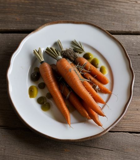 Carrots With Olives and Twenty Cloves of Garlic recipe image