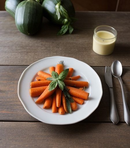 Carrots & Zucchini With Basil recipe image
