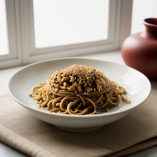 Cashew Sesame Noodles recipe image