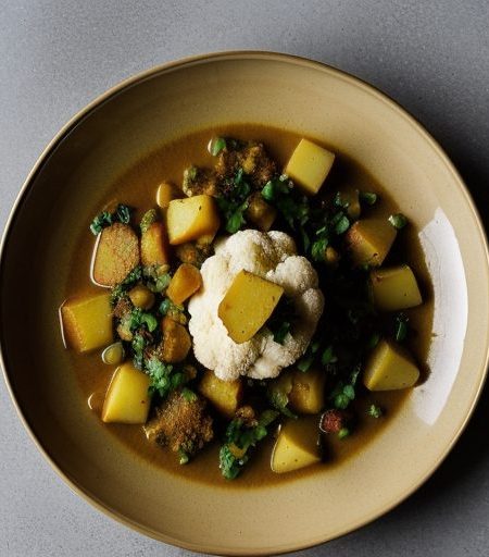 Cauliflower & Potato Curry recipe image