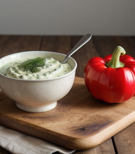 Cauliflower Slaw With Creamy Dill Dressing (.5 PTS recipe image