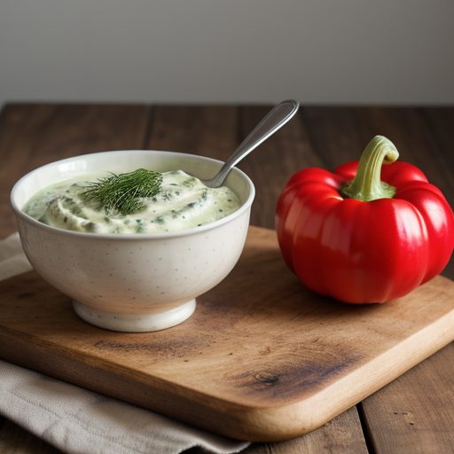 Cauliflower Slaw With Creamy Dill Dressing (.5 PTS recipe image