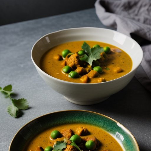 Cauliflower Tomato & Green Pea Curry recipe image