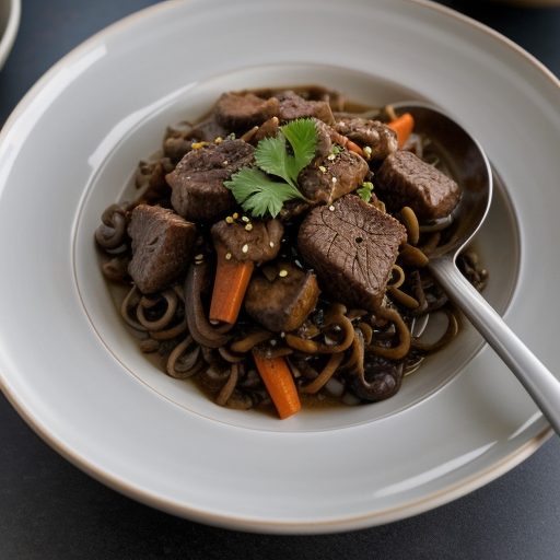 Cauliflower With Beef "Szechwan Style" recipe image