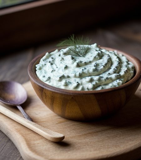 Caviar, Dill and Purple Onion Dip recipe image