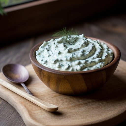 Caviar, Dill and Purple Onion Dip recipe image