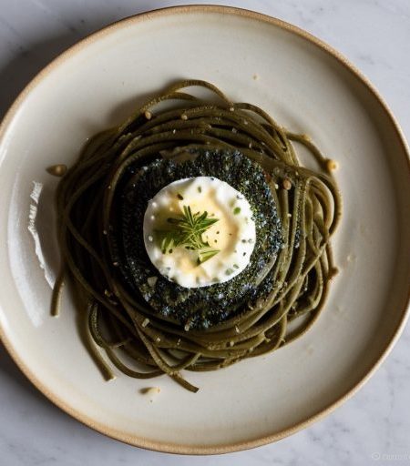 Caviar With Shallots & Olive Oil Over Pasta recipe image
