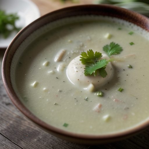 Cawl Cennin a Hufen (Leek Soup, Creamed Welsh recipe image
