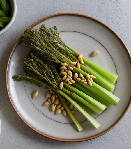 Celery With Pine Nuts recipe image