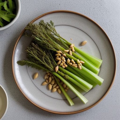 Celery With Pine Nuts recipe image