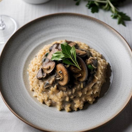 Champagne Mushroom Risotto recipe image