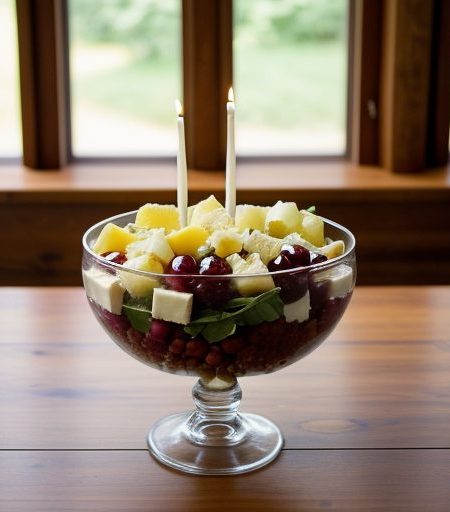 Chanukah Menorah Salad recipe image