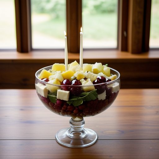 Chanukah Menorah Salad recipe image