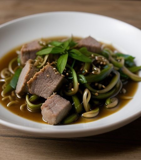 Chao Douya (Soybean Sprouts With Pork recipe image