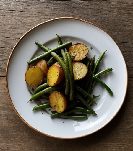 Char Flavoured Potatoes & Green Beans recipe image