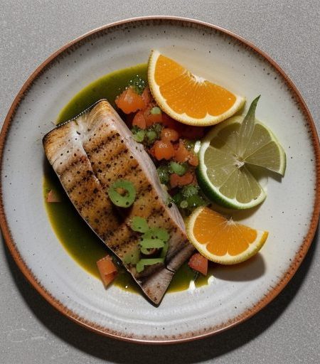 Charbroiled Swordfish With Citrus Salsa recipe image