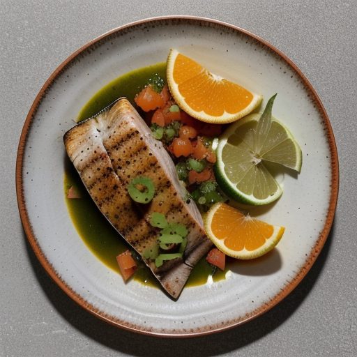 Charbroiled Swordfish With Citrus Salsa recipe image