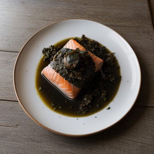 Chard-Wrapped Salmon & Duxelles recipe image