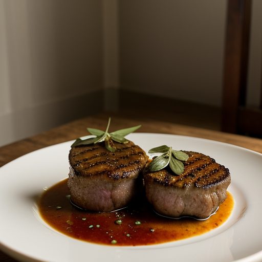 Chargrilled Lamb Rumps With Spiced Tomato Jus recipe image