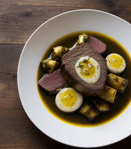 Chateaubriand With Artichokes & Barnaise Sauce recipe image