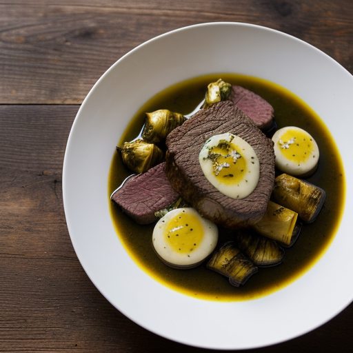 Chateaubriand With Artichokes & Barnaise Sauce recipe image