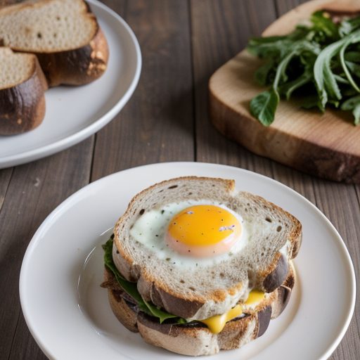 Cheddar Mushroom Open-Face Sandwich recipe image