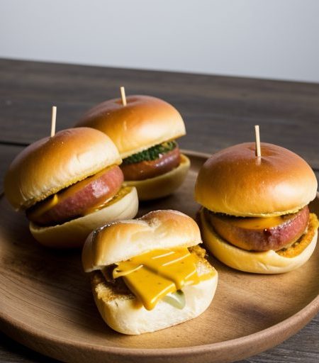 Cheddar Stuffed Franks in Buns recipe image