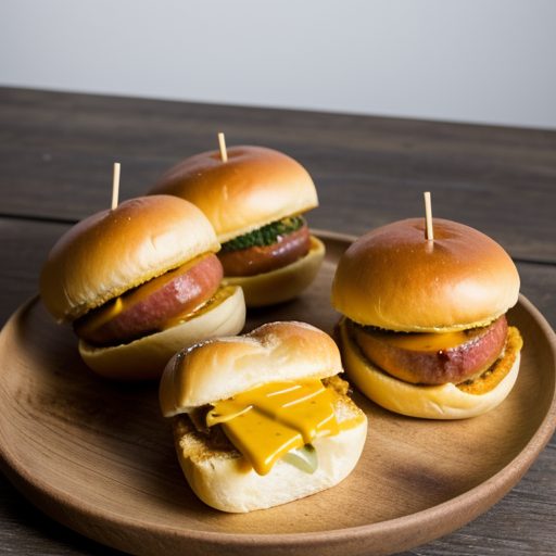 Cheddar Stuffed Franks in Buns recipe image