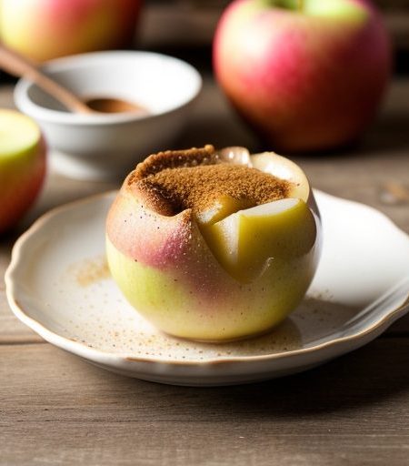 Cheddar-Topped Baked Apples recipe image