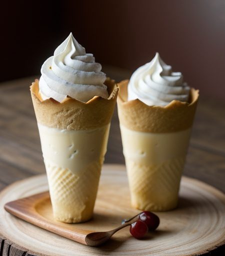 Cheese Cake Cones recipe image