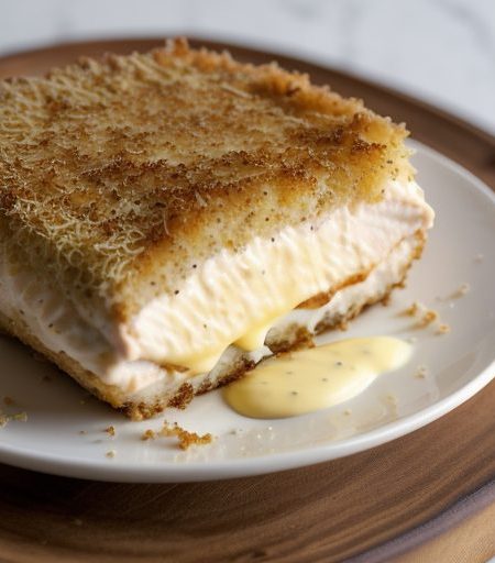Cheese-Crusted Chicken With Cream recipe image