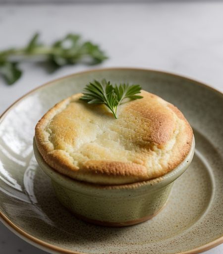 Cheese Mushroom Souffle recipe image