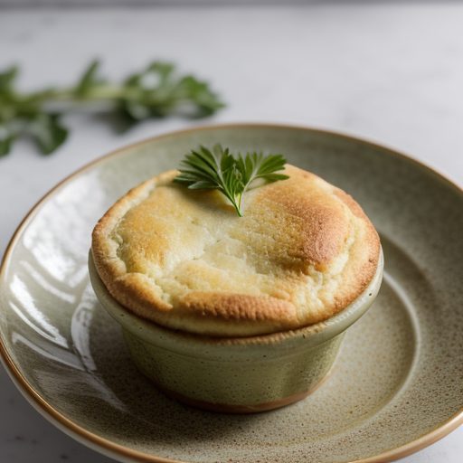 Cheese Mushroom Souffle recipe image