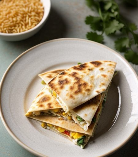 Cheese N Rice Quesadillas recipe image