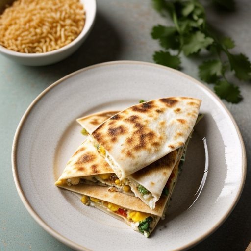 Cheese N Rice Quesadillas recipe image