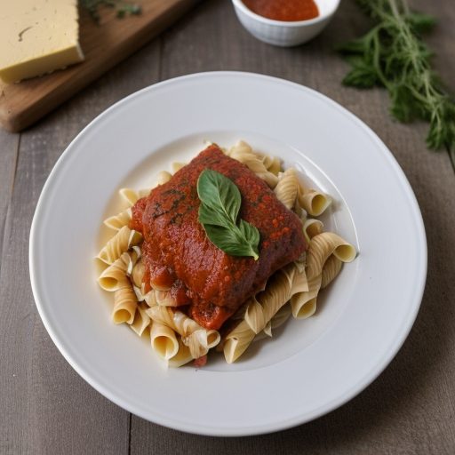 Cheese Pasta Roll With Tomato Sauce recipe image