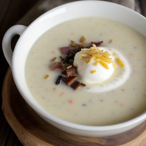 Cheese & Potato Wild Rice Soup recipe image